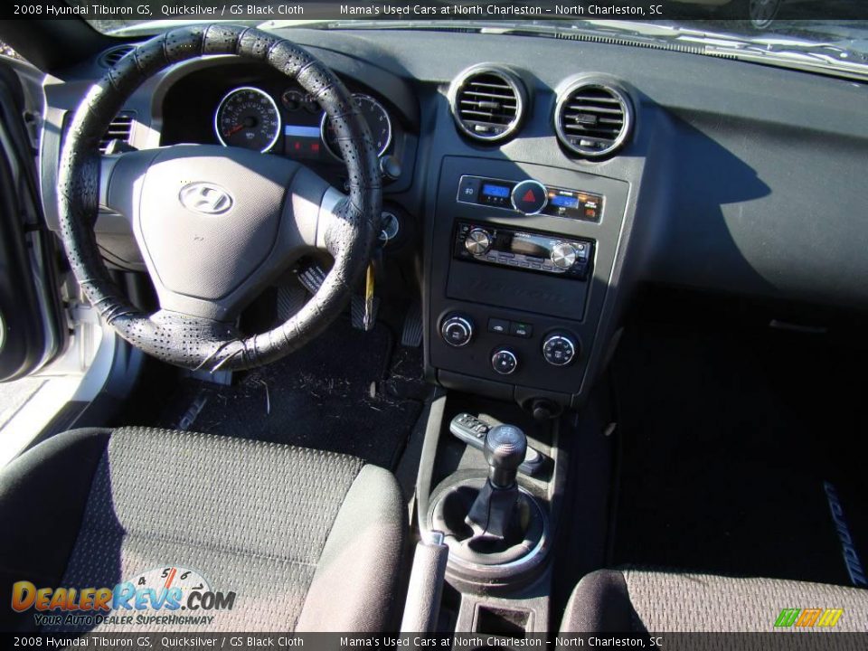 2008 Hyundai Tiburon GS Quicksilver / GS Black Cloth Photo #13