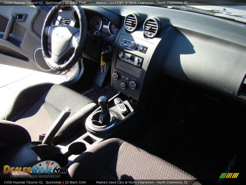 2008 Hyundai Tiburon GS Quicksilver / GS Black Cloth Photo #14