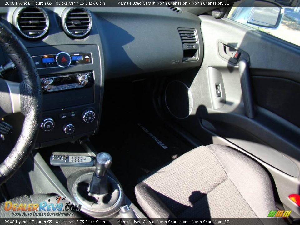 2008 Hyundai Tiburon GS Quicksilver / GS Black Cloth Photo #15