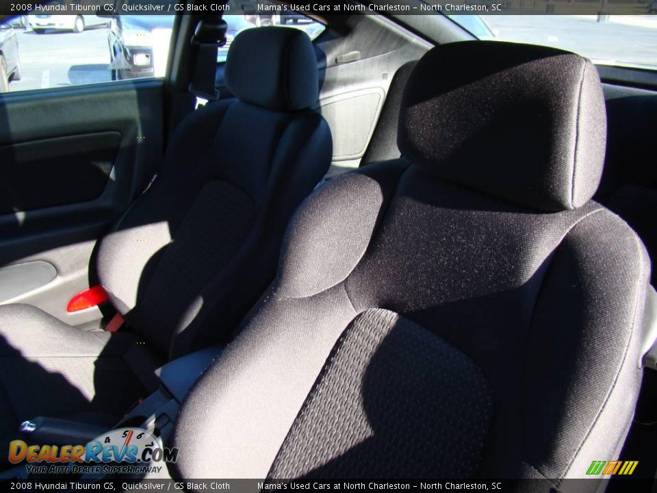 2008 Hyundai Tiburon GS Quicksilver / GS Black Cloth Photo #16