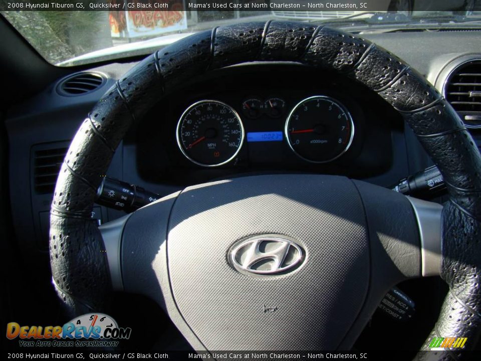 2008 Hyundai Tiburon GS Quicksilver / GS Black Cloth Photo #21