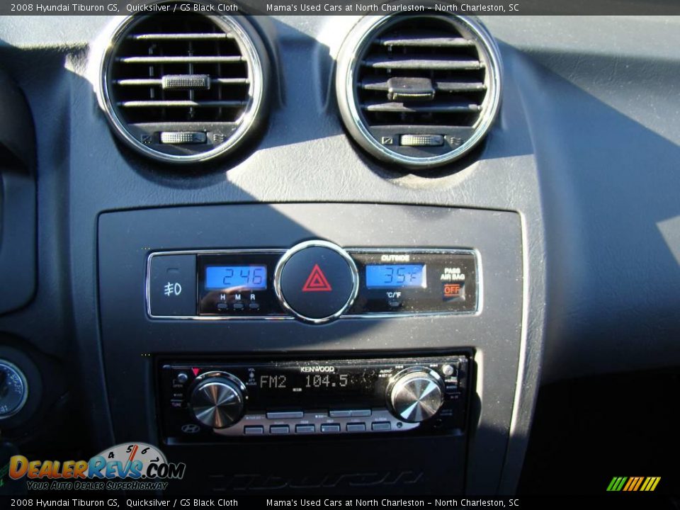 2008 Hyundai Tiburon GS Quicksilver / GS Black Cloth Photo #22