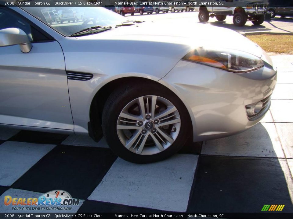 2008 Hyundai Tiburon GS Quicksilver / GS Black Cloth Photo #28