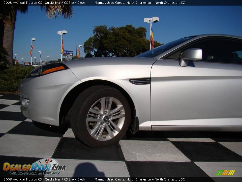 2008 Hyundai Tiburon GS Quicksilver / GS Black Cloth Photo #29