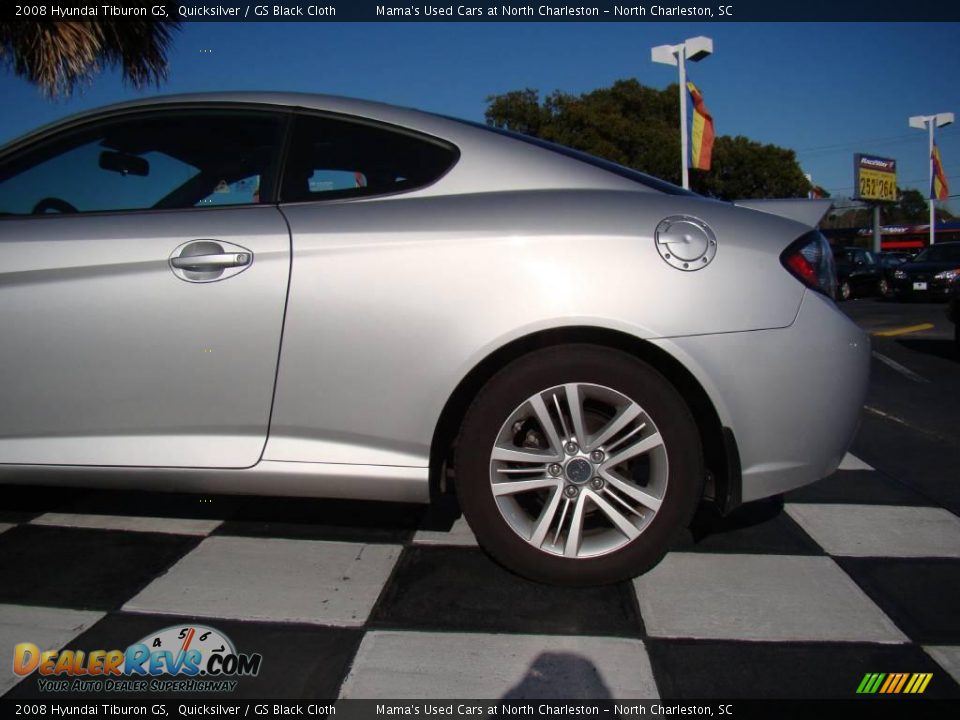 2008 Hyundai Tiburon GS Quicksilver / GS Black Cloth Photo #30