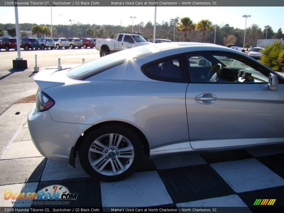2008 Hyundai Tiburon GS Quicksilver / GS Black Cloth Photo #31