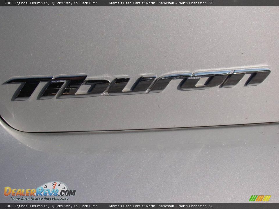 2008 Hyundai Tiburon GS Quicksilver / GS Black Cloth Photo #32