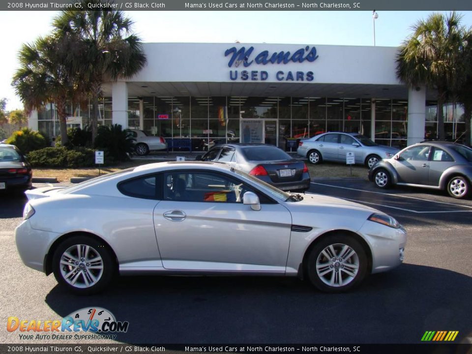 2008 Hyundai Tiburon GS Quicksilver / GS Black Cloth Photo #33