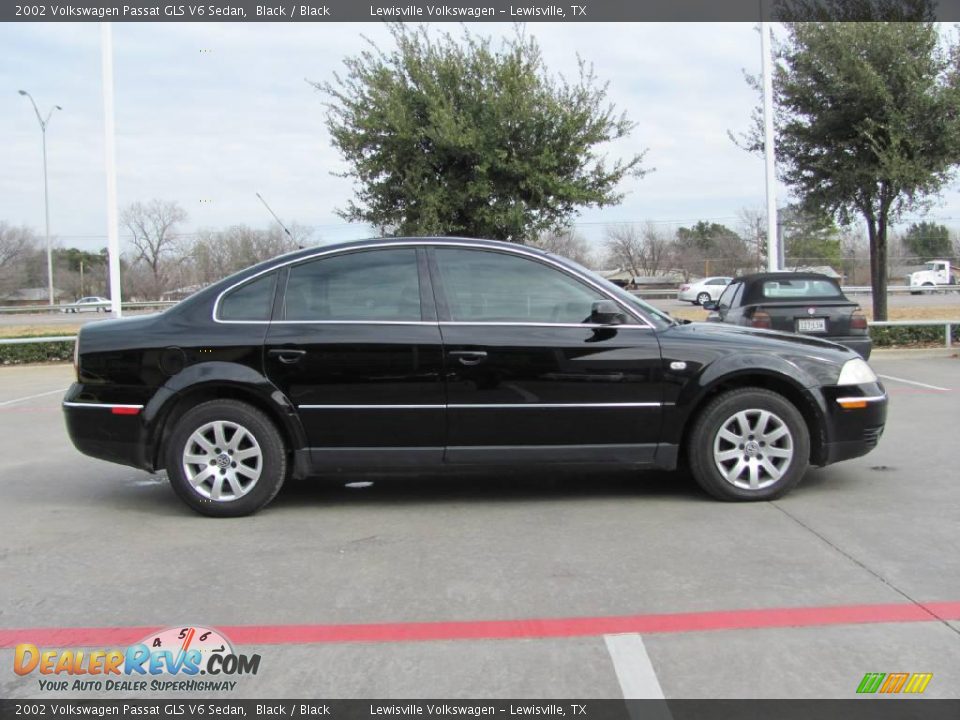2002 Volkswagen Passat GLS V6 Sedan Black / Black Photo #6