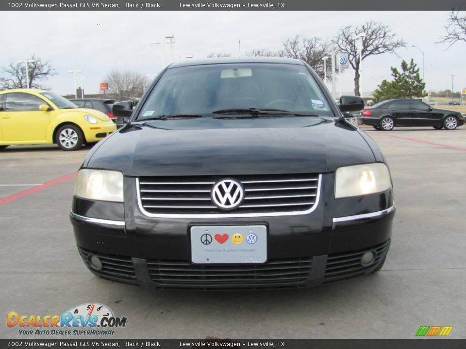 2002 Volkswagen Passat GLS V6 Sedan Black / Black Photo #8