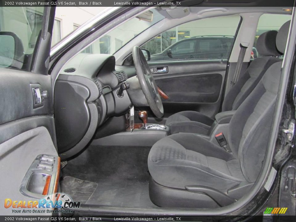 2002 Volkswagen Passat GLS V6 Sedan Black / Black Photo #9