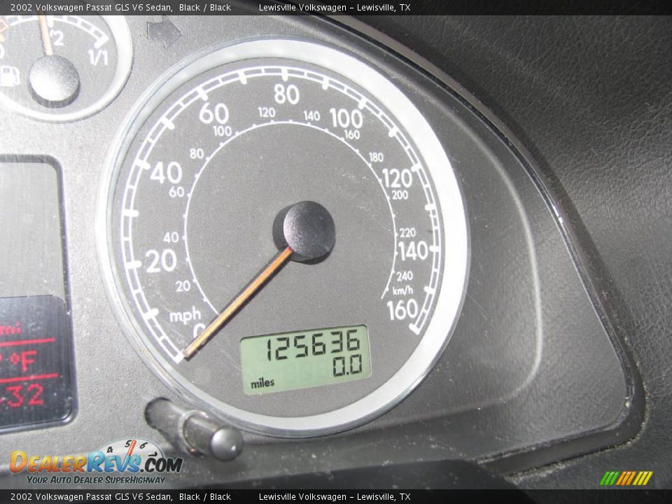 2002 Volkswagen Passat GLS V6 Sedan Black / Black Photo #19