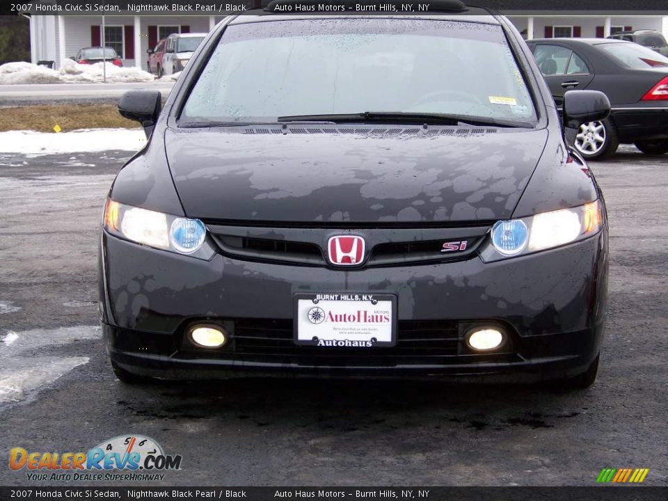 2007 Honda Civic Si Sedan Nighthawk Black Pearl / Black Photo #2