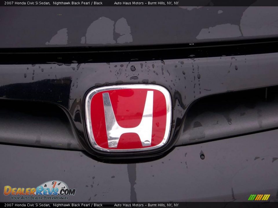 2007 Honda Civic Si Sedan Nighthawk Black Pearl / Black Photo #13