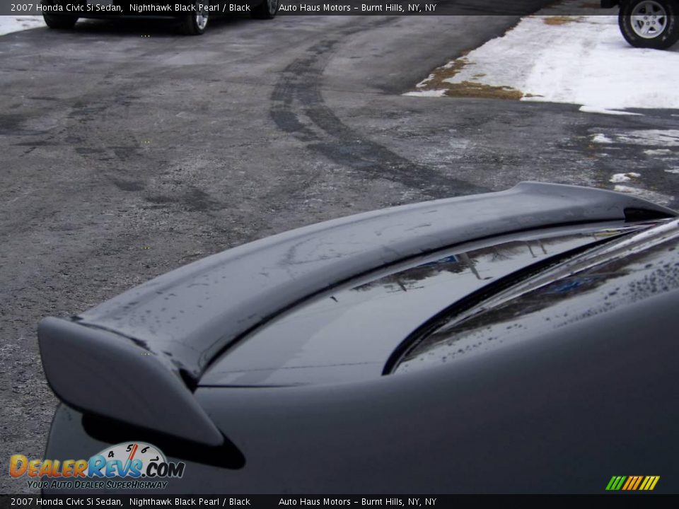 2007 Honda Civic Si Sedan Nighthawk Black Pearl / Black Photo #14