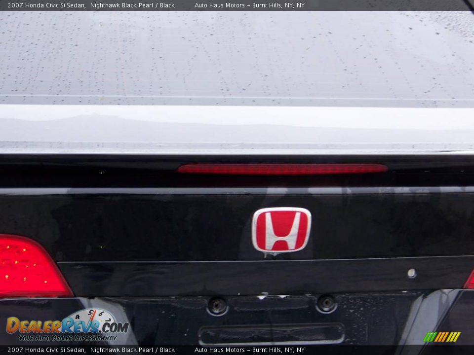 2007 Honda Civic Si Sedan Nighthawk Black Pearl / Black Photo #16