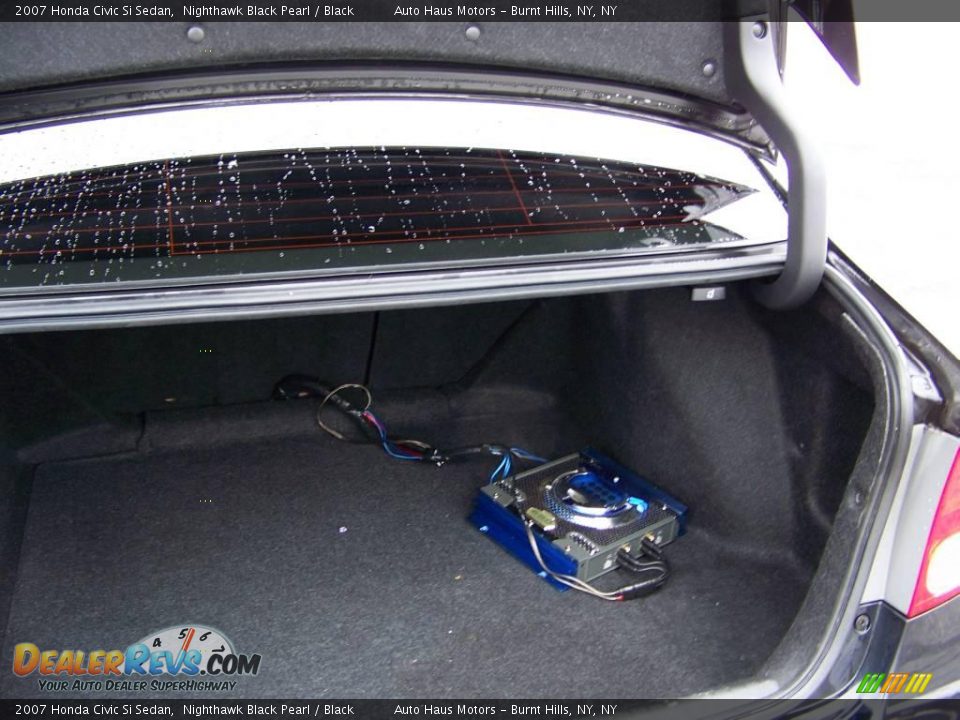 2007 Honda Civic Si Sedan Nighthawk Black Pearl / Black Photo #18