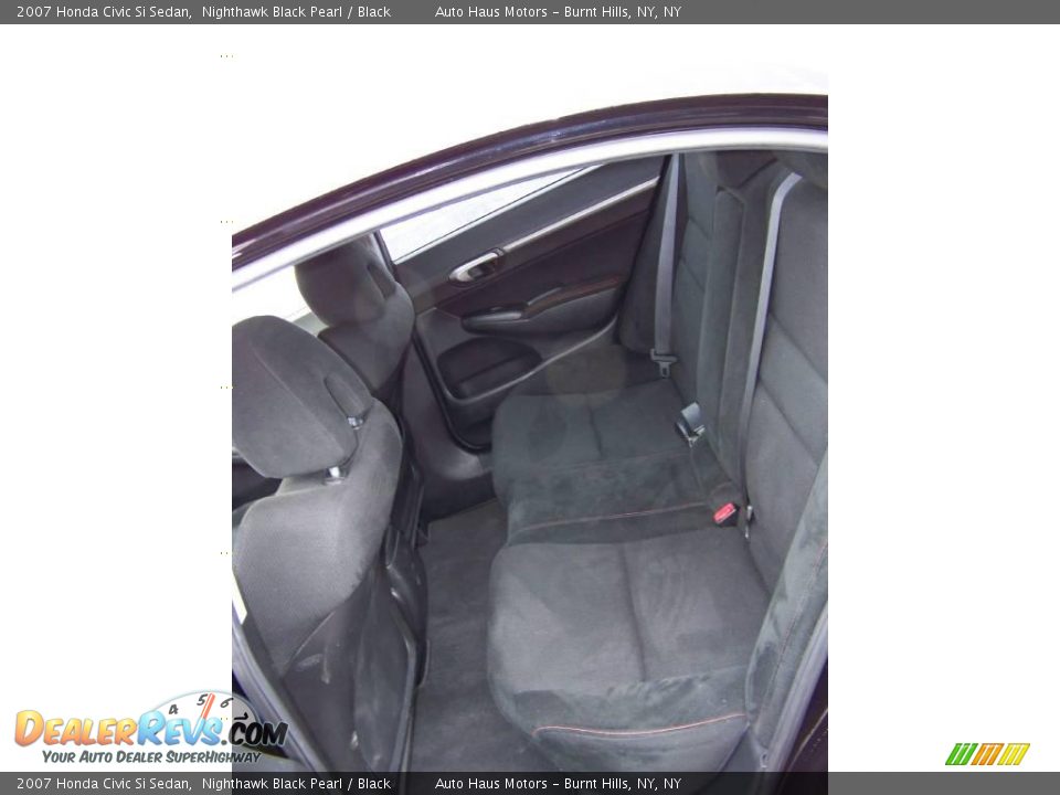2007 Honda Civic Si Sedan Nighthawk Black Pearl / Black Photo #19