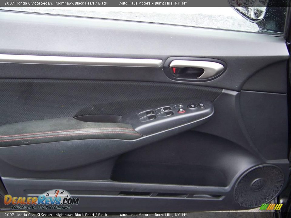 2007 Honda Civic Si Sedan Nighthawk Black Pearl / Black Photo #20