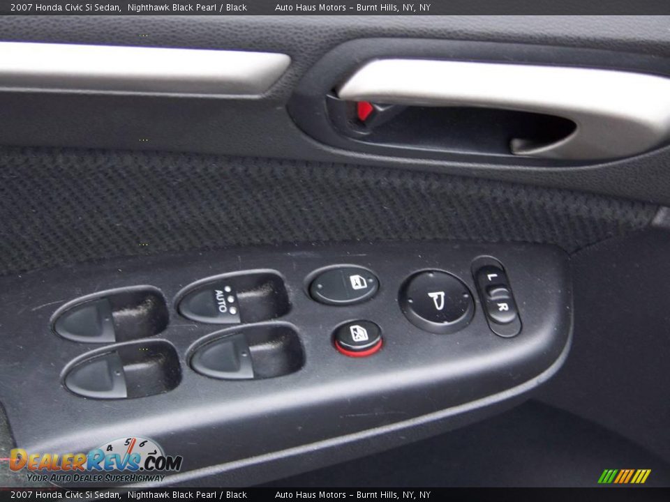 2007 Honda Civic Si Sedan Nighthawk Black Pearl / Black Photo #21