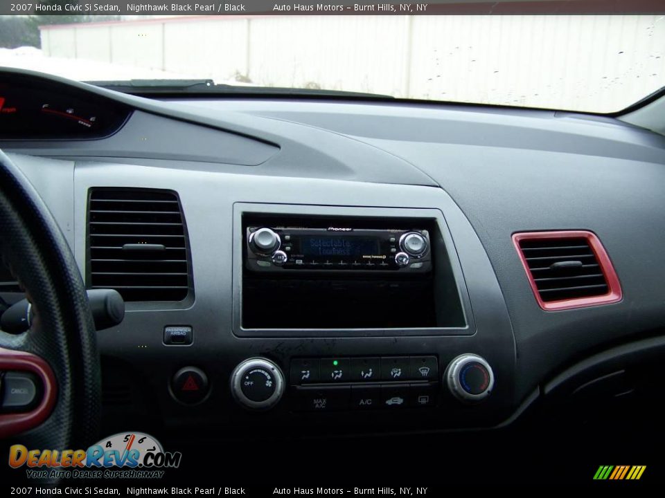 2007 Honda Civic Si Sedan Nighthawk Black Pearl / Black Photo #28