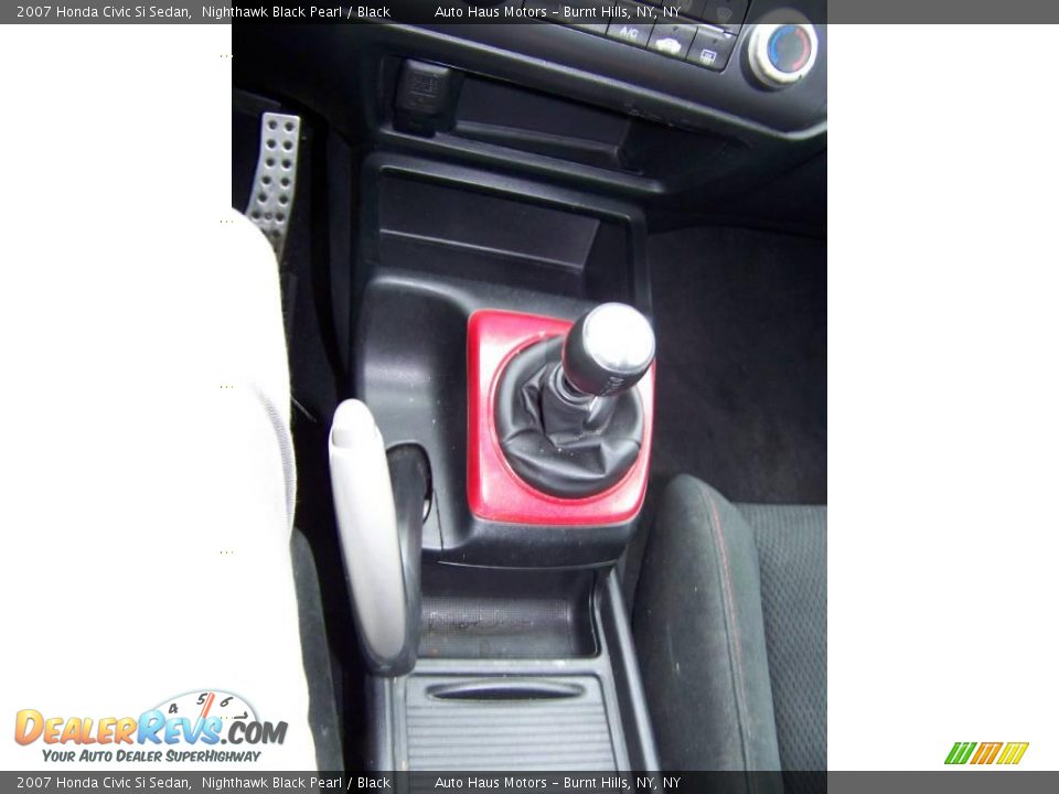 2007 Honda Civic Si Sedan Nighthawk Black Pearl / Black Photo #29