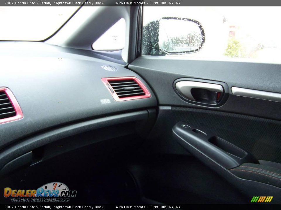 2007 Honda Civic Si Sedan Nighthawk Black Pearl / Black Photo #30