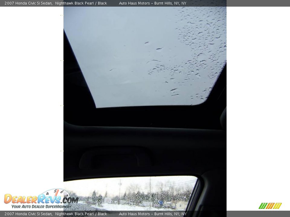 2007 Honda Civic Si Sedan Nighthawk Black Pearl / Black Photo #31