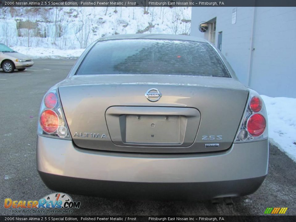 2006 Nissan Altima 2.5 S Special Edition Polished Pewter Metallic / Frost Photo #5