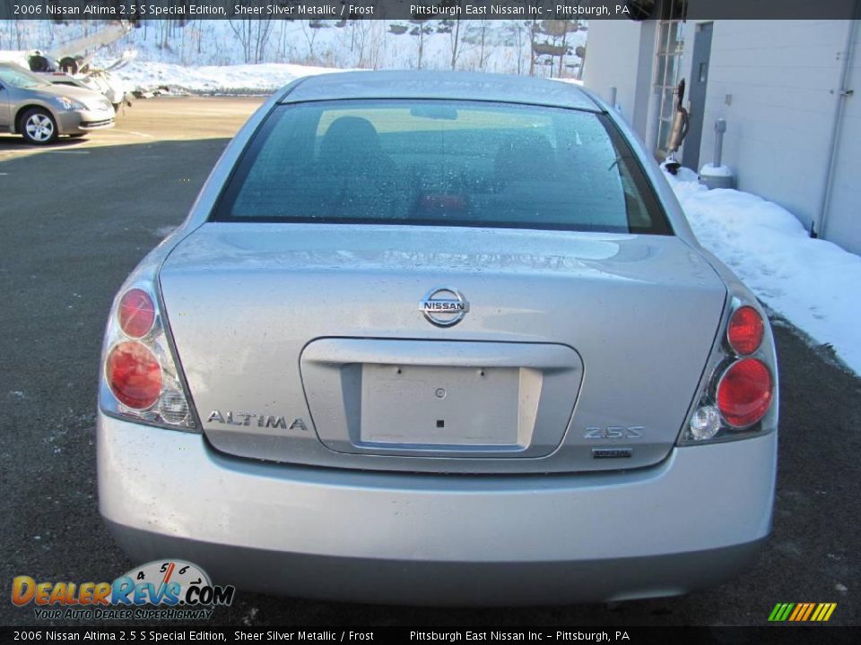2006 Nissan Altima 2.5 S Special Edition Sheer Silver Metallic / Frost Photo #5