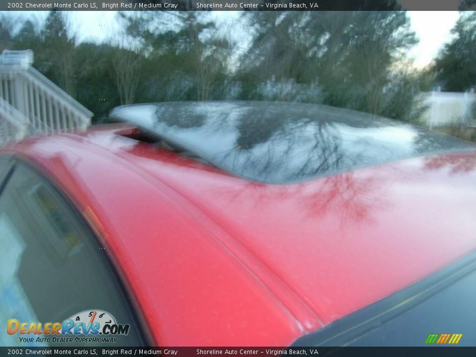 2002 Chevrolet Monte Carlo LS Bright Red / Medium Gray Photo #9