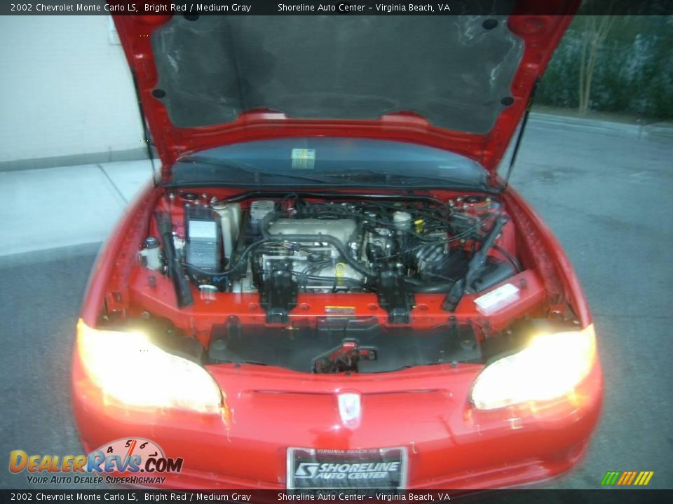 2002 Chevrolet Monte Carlo LS Bright Red / Medium Gray Photo #11
