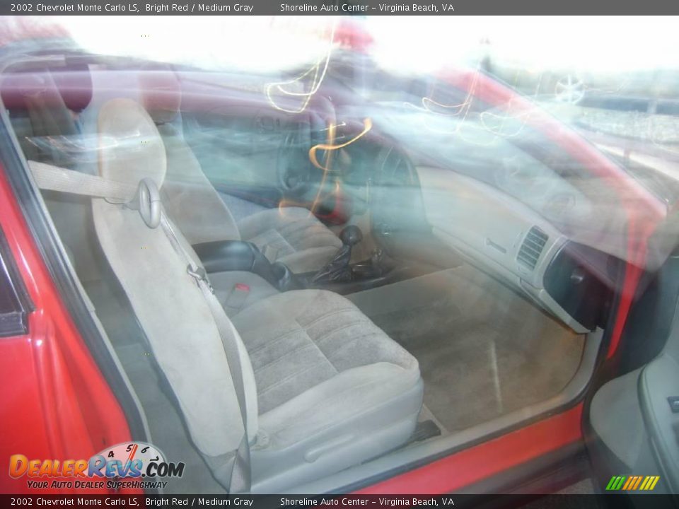 2002 Chevrolet Monte Carlo LS Bright Red / Medium Gray Photo #13