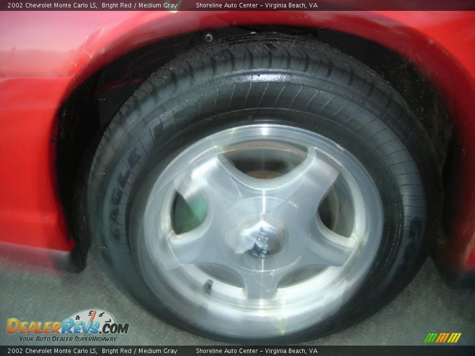 2002 Chevrolet Monte Carlo LS Bright Red / Medium Gray Photo #19
