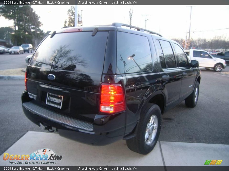 2004 Ford Explorer XLT 4x4 Black / Graphite Photo #6