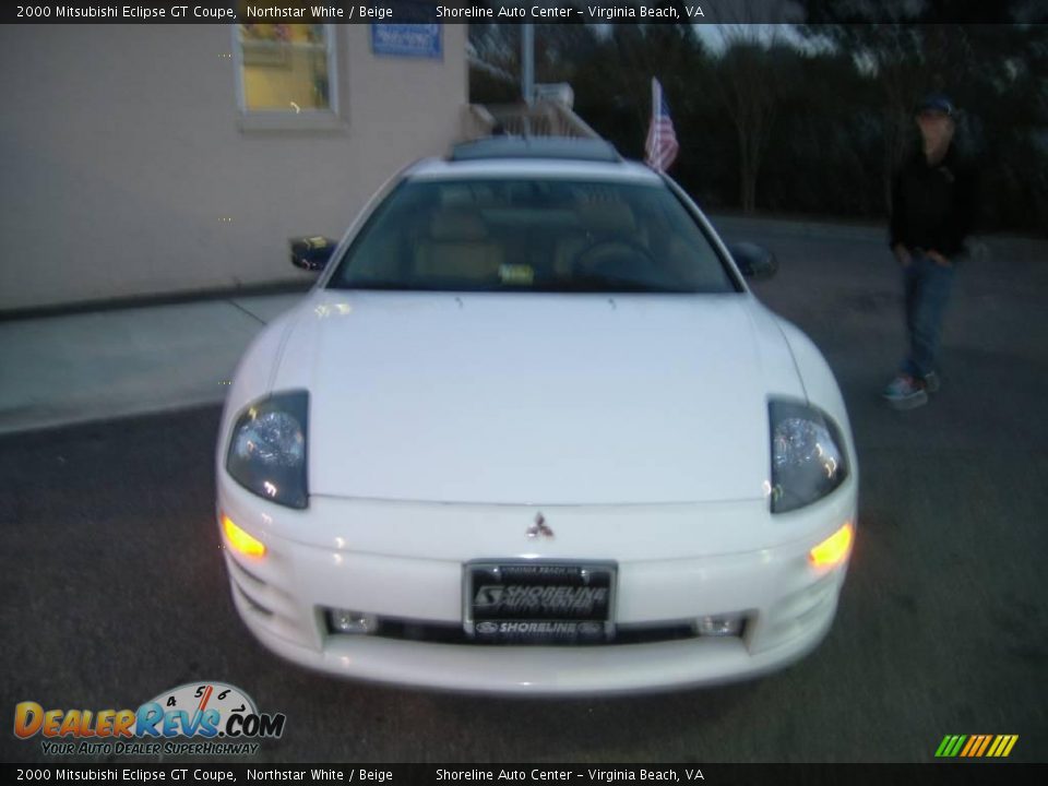 2000 Mitsubishi Eclipse GT Coupe Northstar White / Beige Photo #1