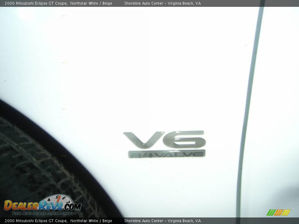 2000 Mitsubishi Eclipse GT Coupe Northstar White / Beige Photo #4