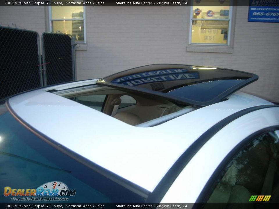 2000 Mitsubishi Eclipse GT Coupe Northstar White / Beige Photo #6