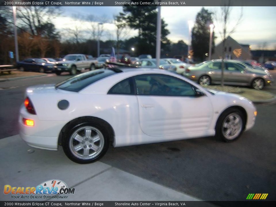 2000 Mitsubishi Eclipse GT Coupe Northstar White / Beige Photo #11