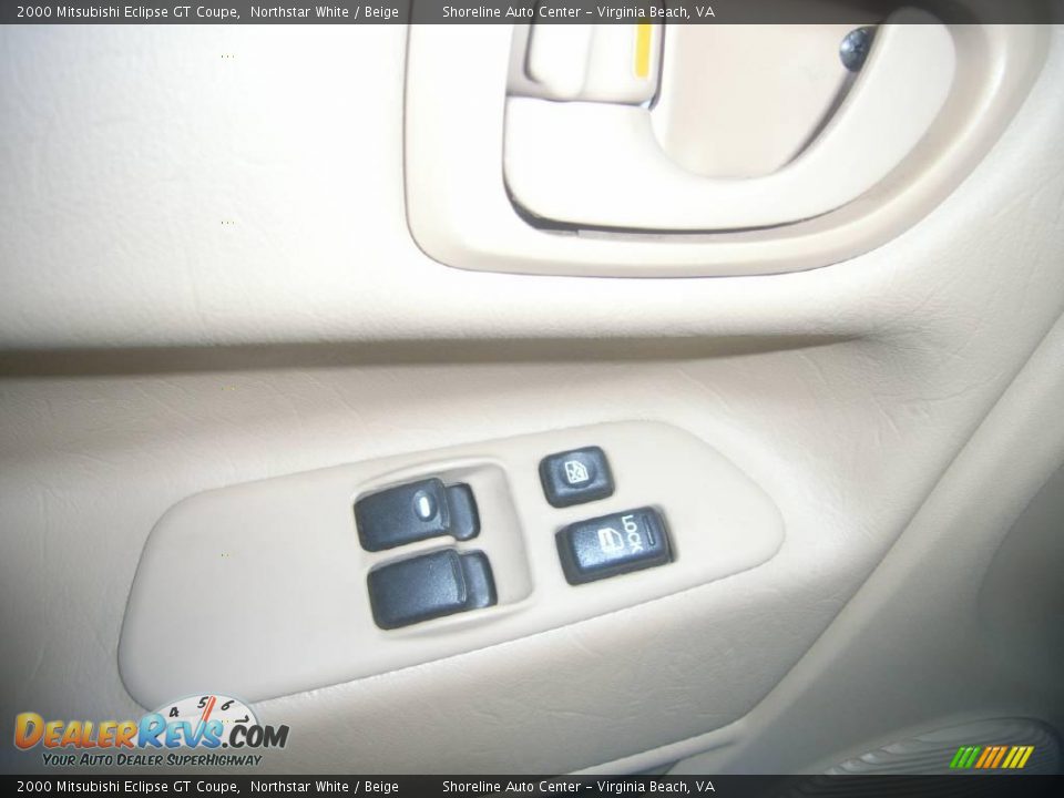 2000 Mitsubishi Eclipse GT Coupe Northstar White / Beige Photo #17