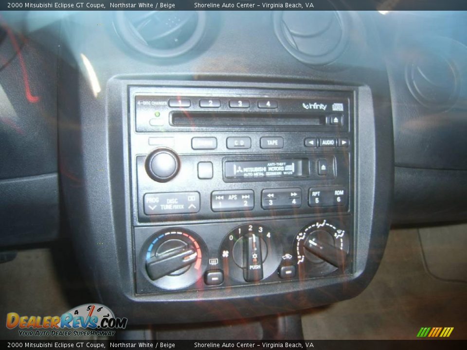 2000 Mitsubishi Eclipse GT Coupe Northstar White / Beige Photo #18
