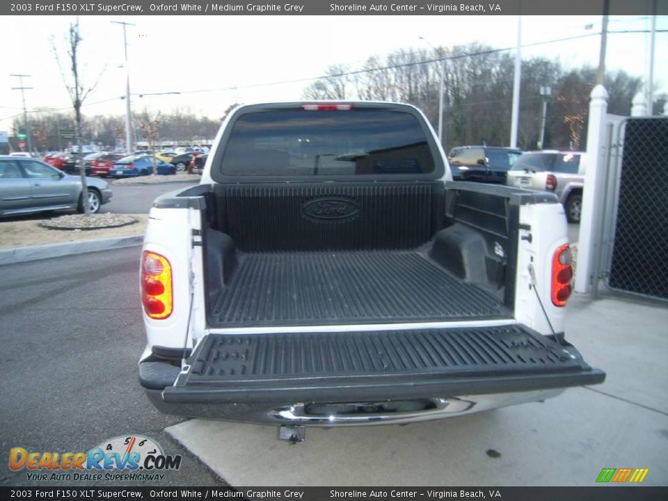 2003 Ford F150 XLT SuperCrew Oxford White / Medium Graphite Grey Photo #6