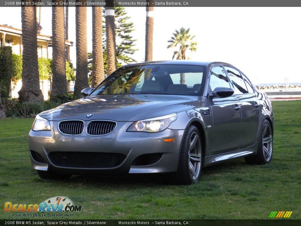 2008 BMW M5 Sedan Space Grey Metallic / Silverstone Photo #1