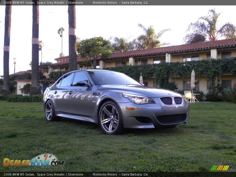 2008 BMW M5 Sedan Space Grey Metallic / Silverstone Photo #4