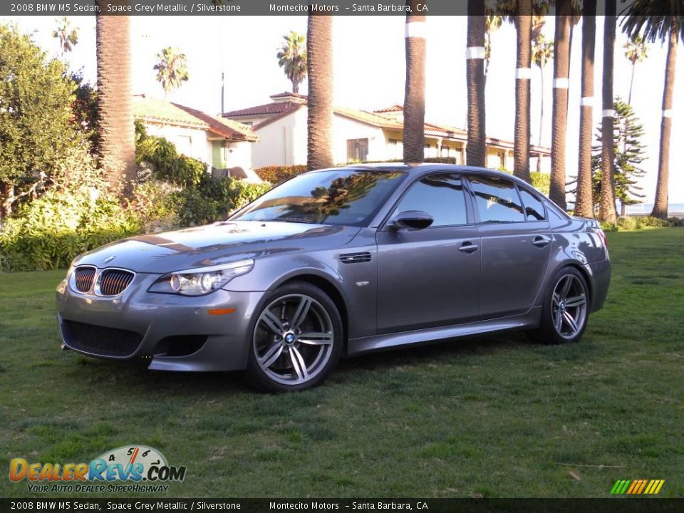 2008 BMW M5 Sedan Space Grey Metallic / Silverstone Photo #5