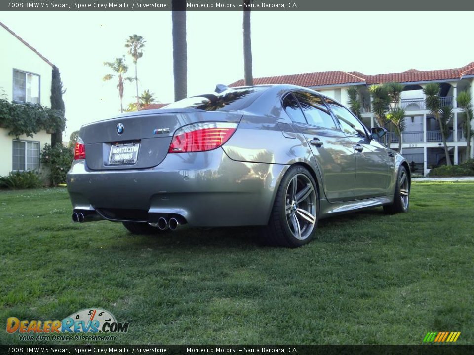 2008 BMW M5 Sedan Space Grey Metallic / Silverstone Photo #13