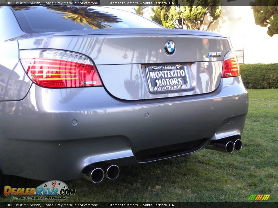 2008 BMW M5 Sedan Space Grey Metallic / Silverstone Photo #14