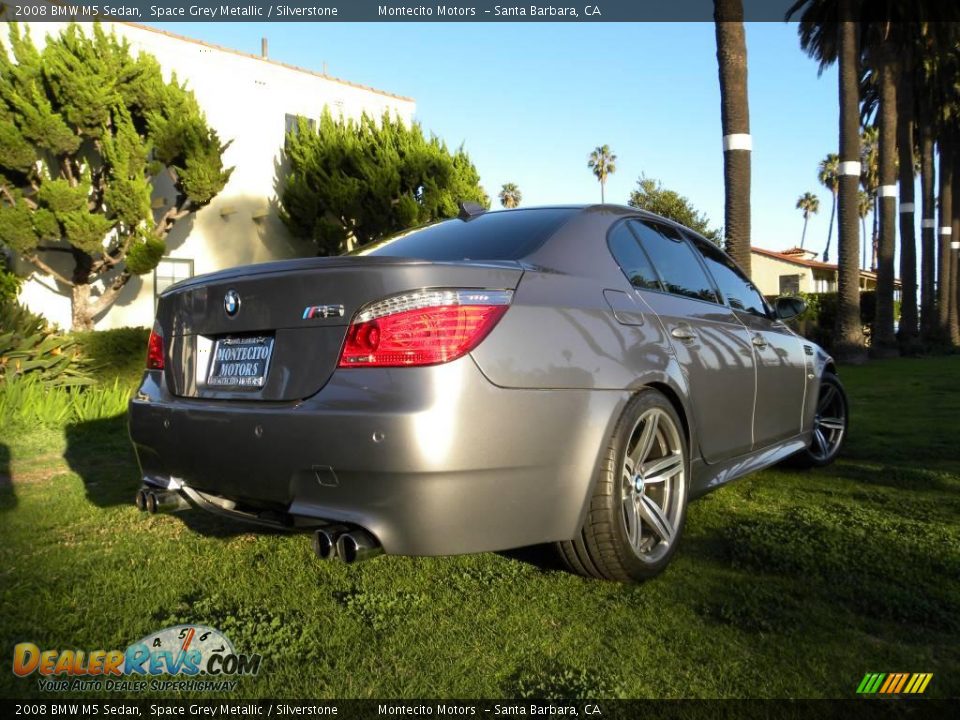 2008 BMW M5 Sedan Space Grey Metallic / Silverstone Photo #16