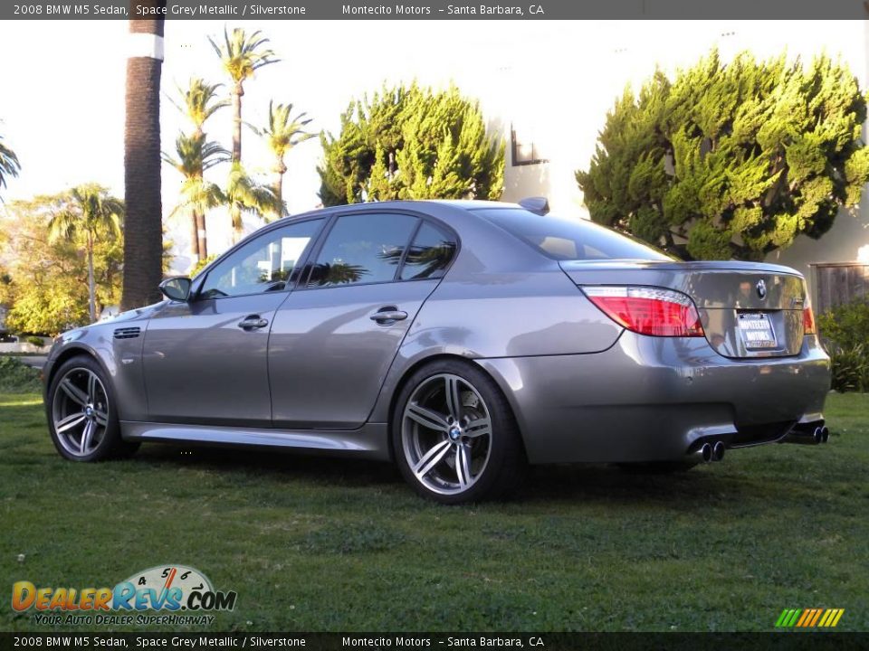 2008 BMW M5 Sedan Space Grey Metallic / Silverstone Photo #17