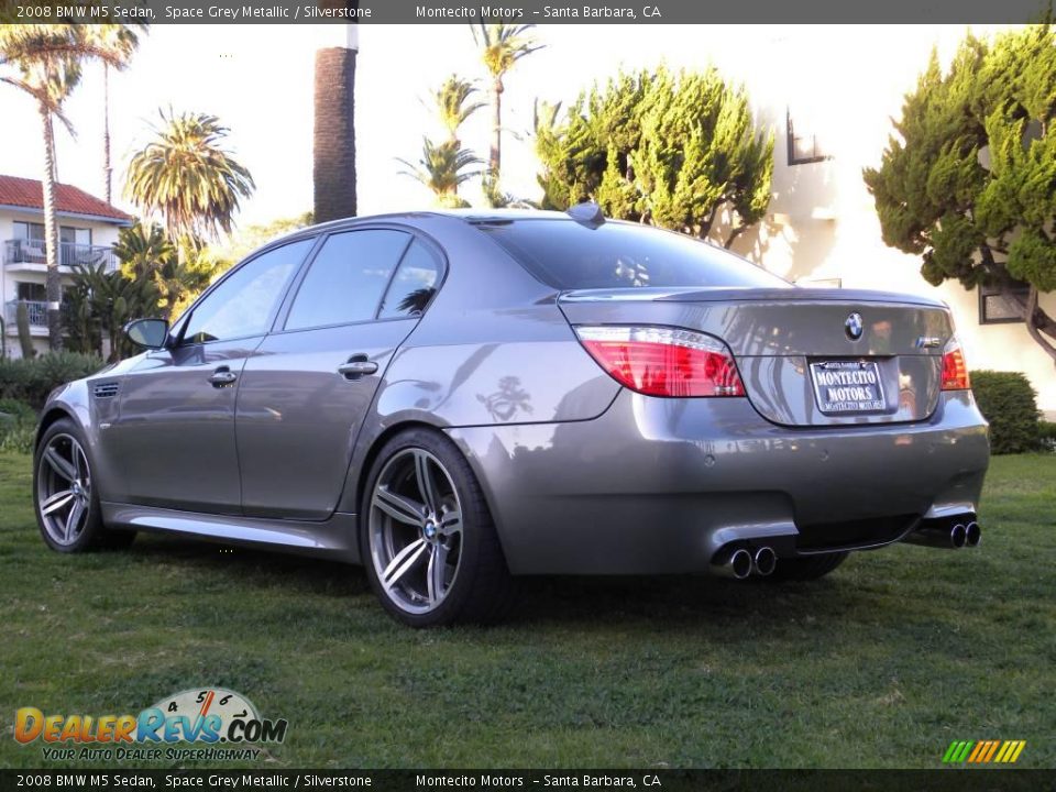 2008 BMW M5 Sedan Space Grey Metallic / Silverstone Photo #18